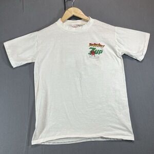 Vintage 1991 7 Up The Cool Spot Soda Promo Single Stitch T Shirt Small